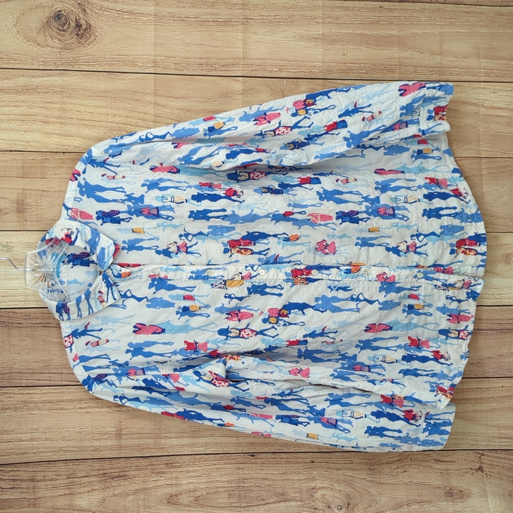 J. McLaughlin Multicolor Button Down Shirt